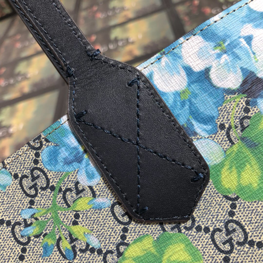Gvc*1 Tote Calfskin Bag Printing Blue 368568 