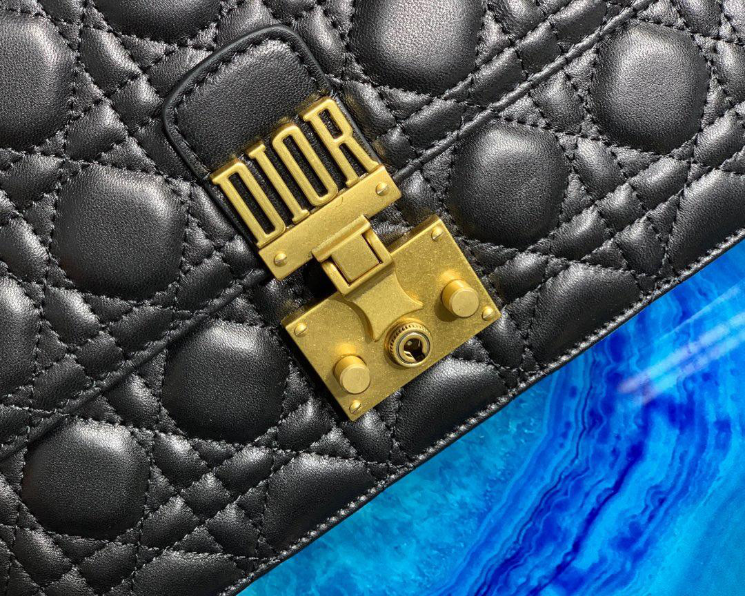 D10r Addict Lambskin retro chain Black bag