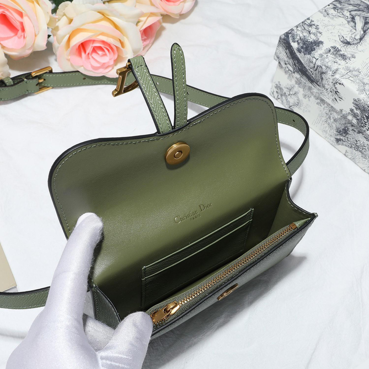 D10r Saddle Waistband Saddle green bag 17cm