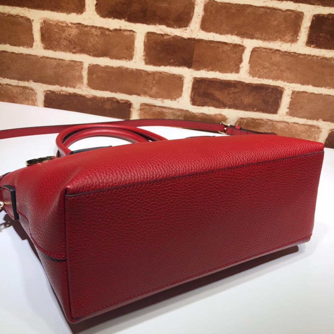 Bagsaa Gvc*1 Calfskin Red Handbag