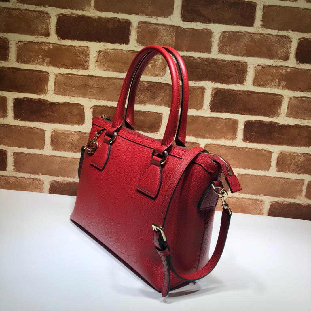 Bagsaa Gvc*1 Calfskin Red Handbag