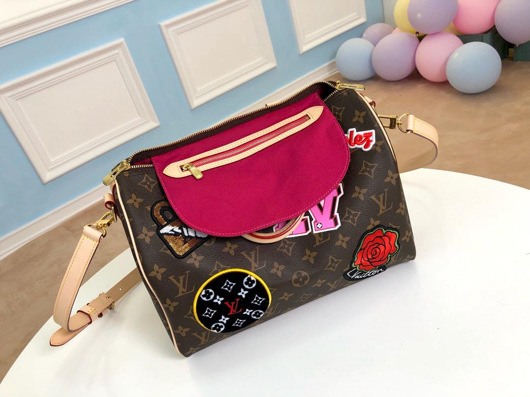 LV Speedy Monogram Handbag 30cm N43989 