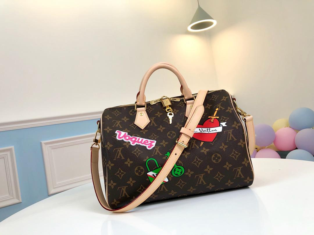 LV Speedy Monogram Handbag 30cm N43989 