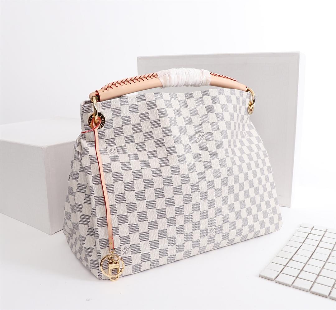 L0vis Vvtt0n Artsy Monogram canvas Handbag White 