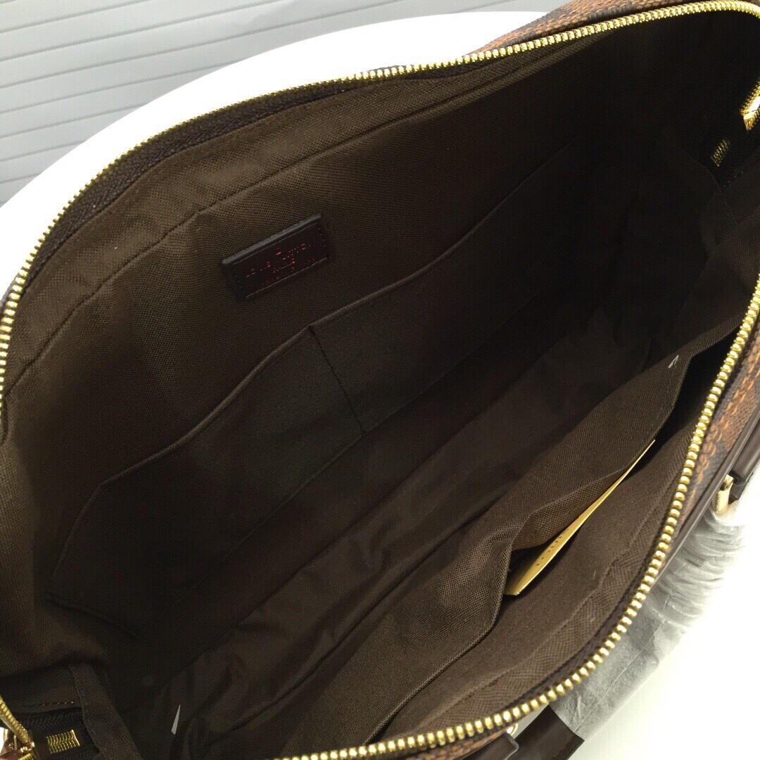 L0vis Vvtt0n Porte-Documents Voyage Small Canvas Ebene Damier bag