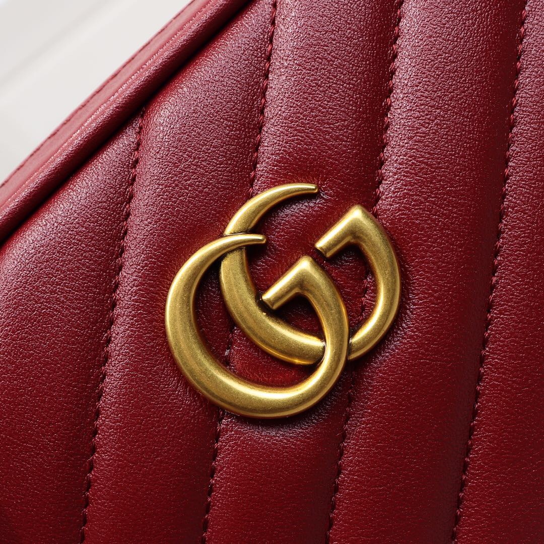 Gvc*1 GG Marmont mini shoulder bag Red 550155