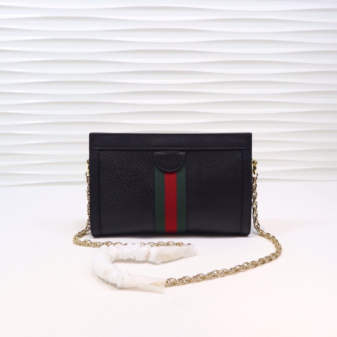Gvc*1 Ophidia small shoulder bag Black 503877