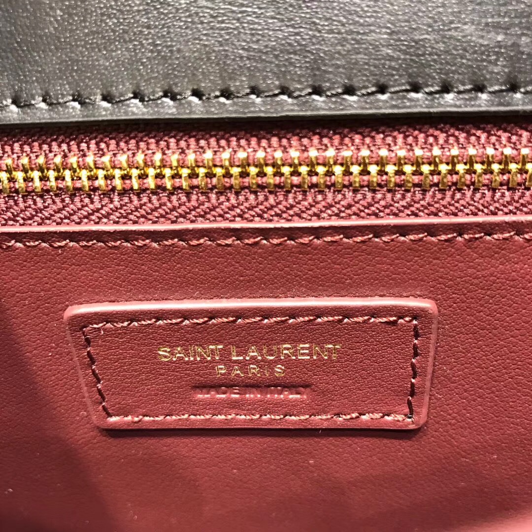 Y51 CASSANDRA Calfskin Leather Bag Black