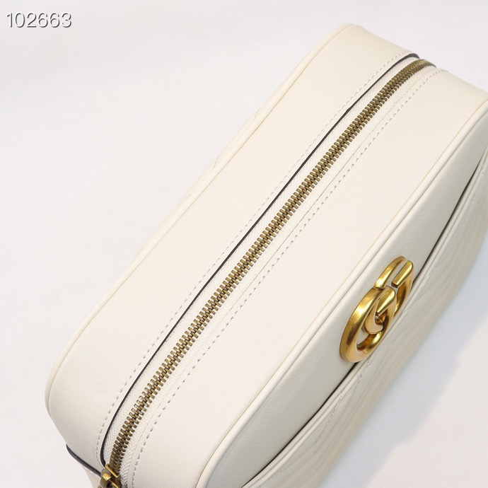 Gvc*1 Marmont Medium Shoulder Bag White 443499