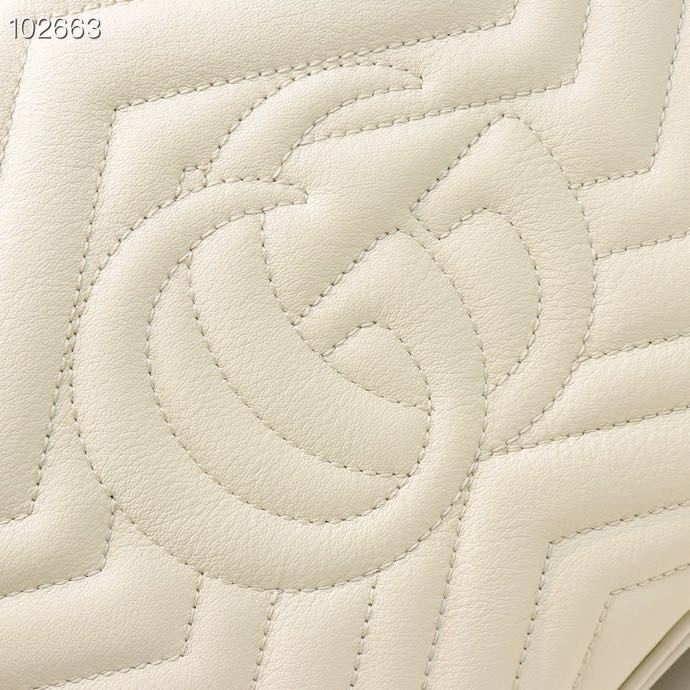 Gvc*1 Marmont Medium Shoulder Bag White 443499