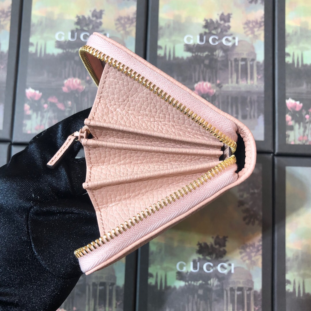 Gvc*1 Leather zip around wallet Pink