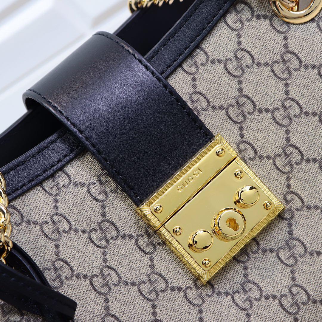 Gvc*1 Padlock medium GG tote bag Black 479197