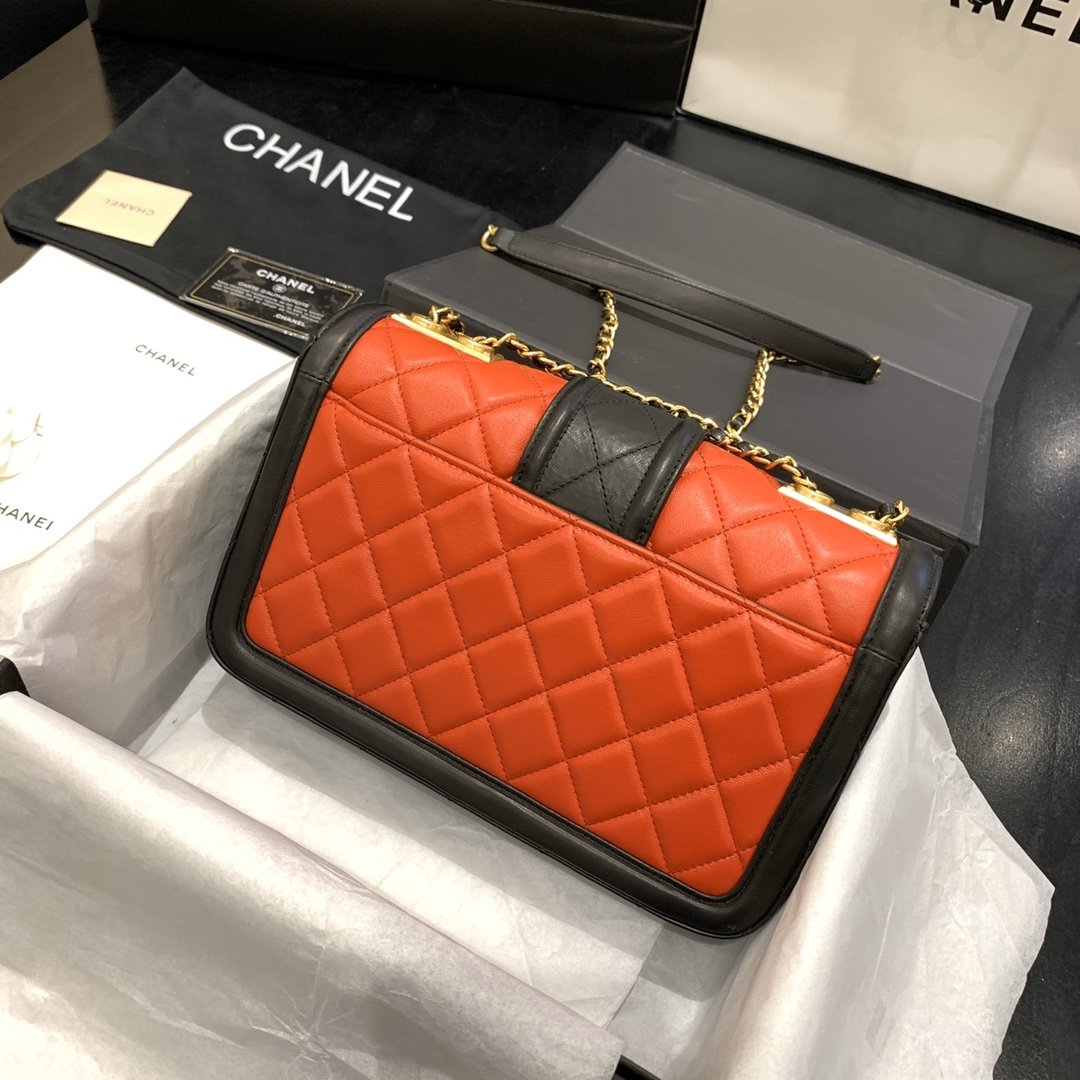 Ch**el bag 25cm Lambskin 91365