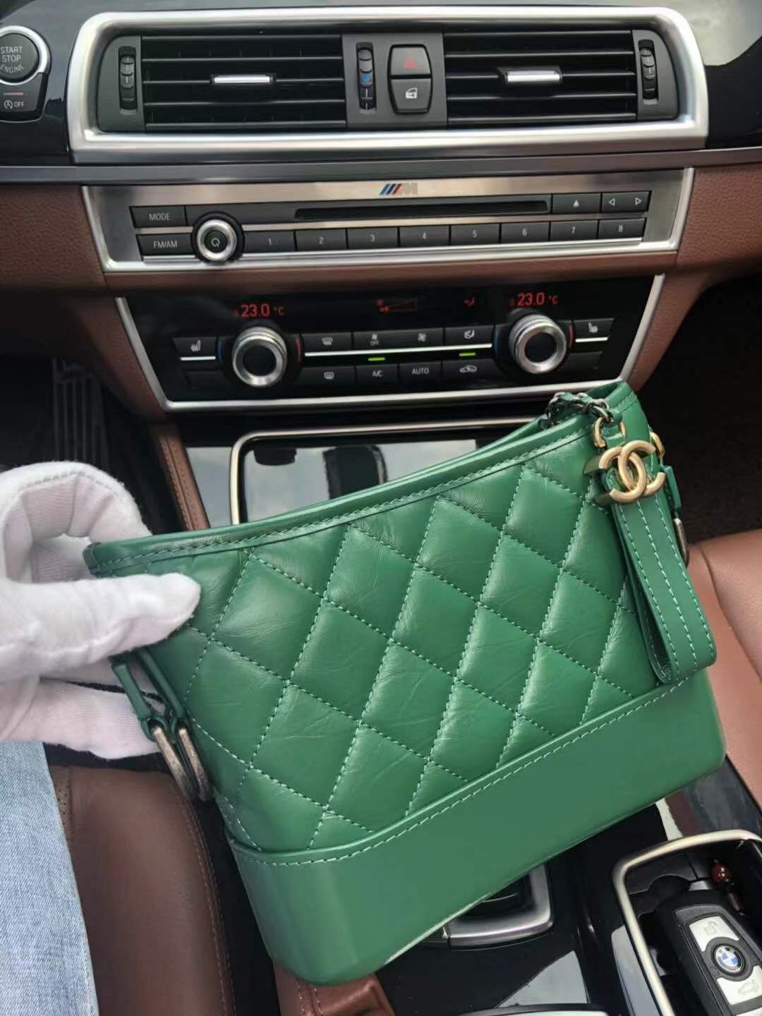 Ch**el Gabrielle bag 20cm green
