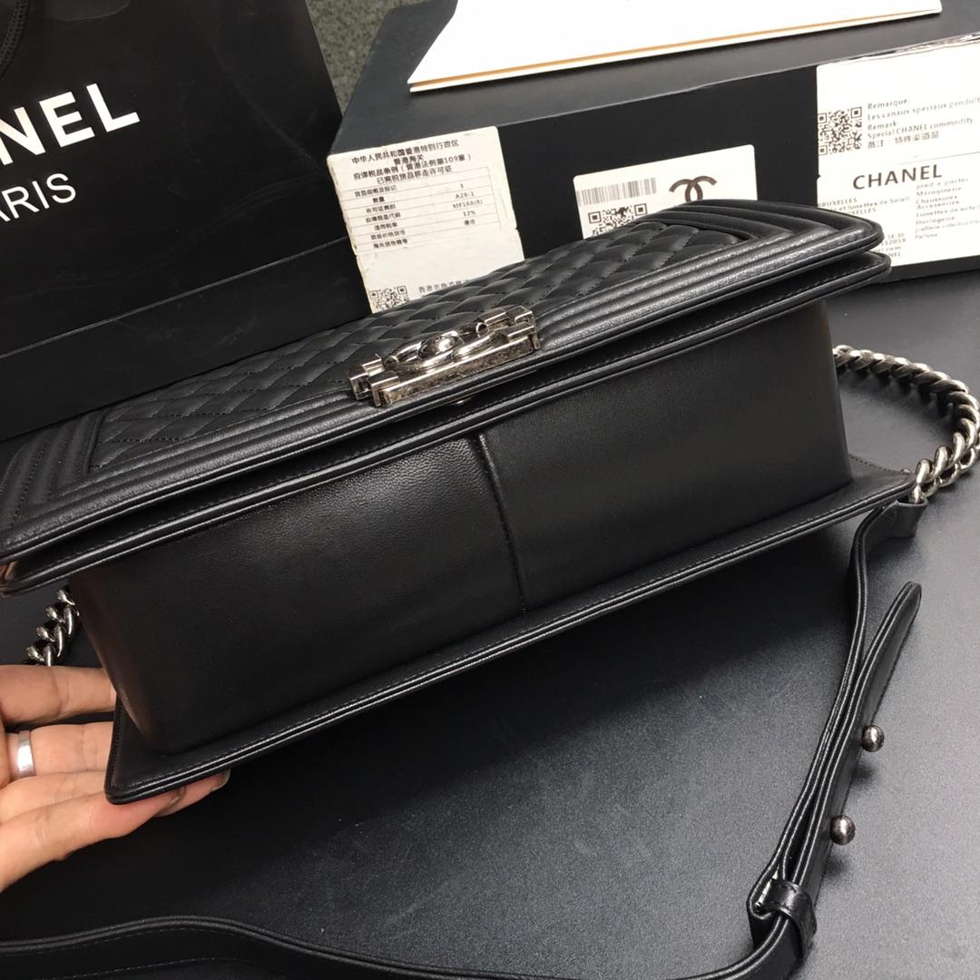 Ch**el Leboy Lambskin 28cm silver hardware