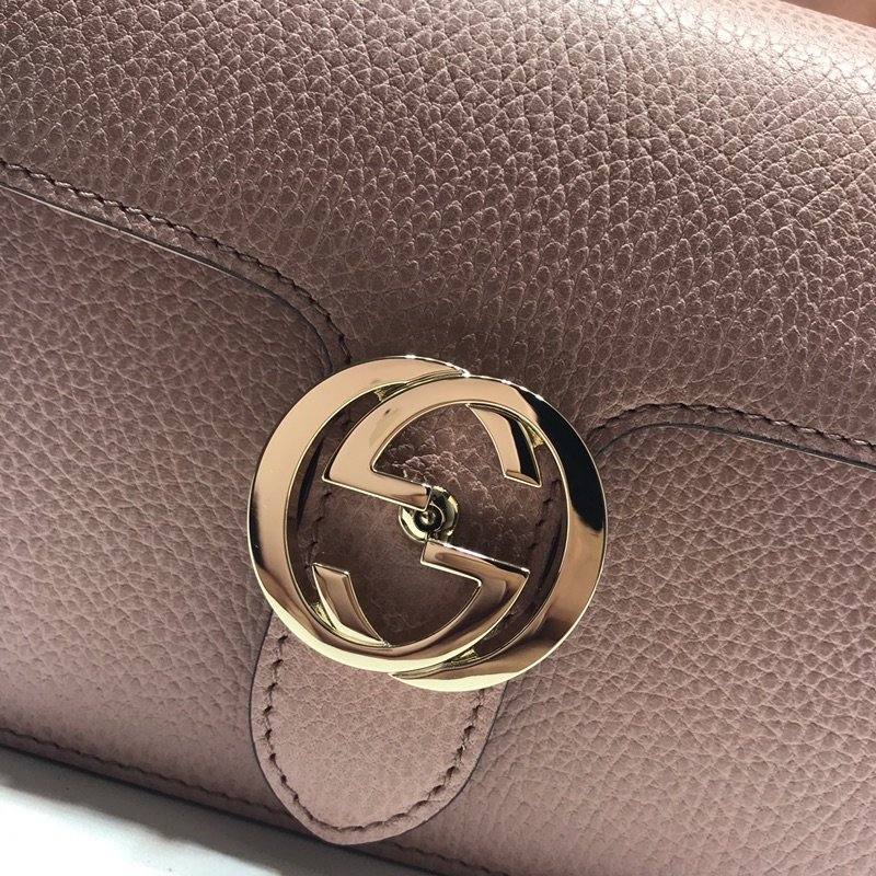 Gvc*1 510304 Interlocking Chain Leather Cross Body Bag 002