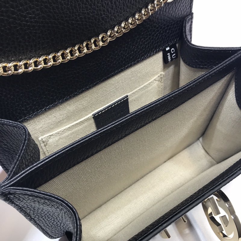 Gvc*1 510304 Interlocking Chain Leather Cross Body Bag 003