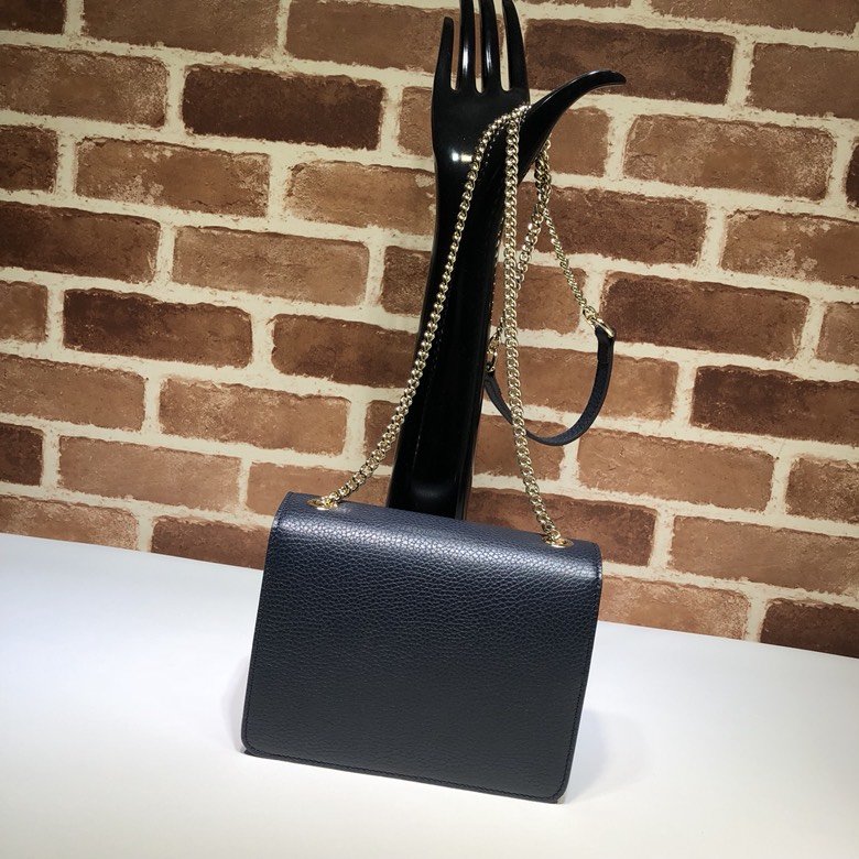 Gvc*1 510304 Interlocking Chain Leather Cross Body Bag 005