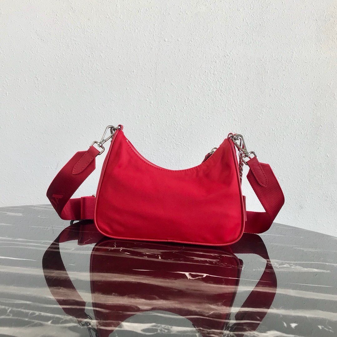 Pra*a Nylon Hobo Bag 22cm 001