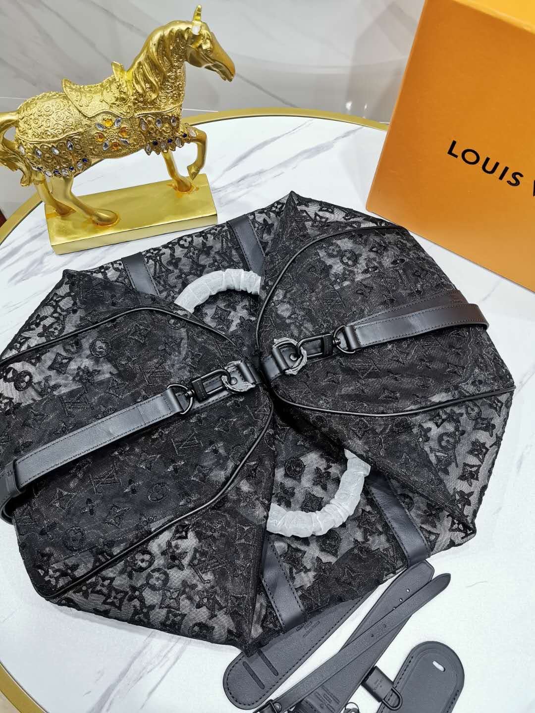LV M53971 KEEPALL BANDOULIERE 50