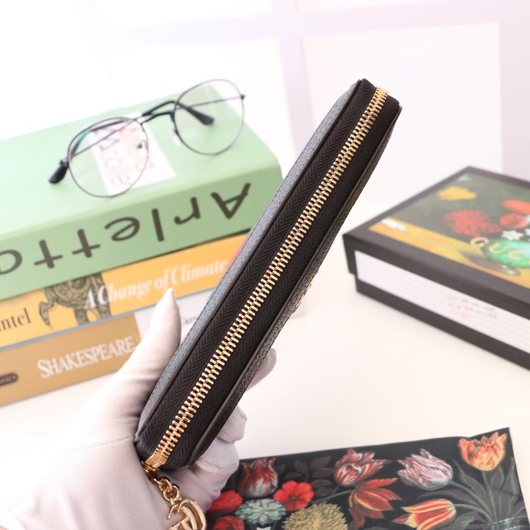 Gvc*1 Ophidia Zip Around Wallet black