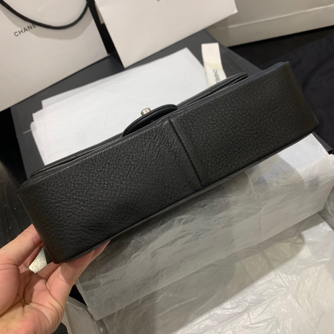Ch**el CF BAG CAVIAR 24CM BLACK
