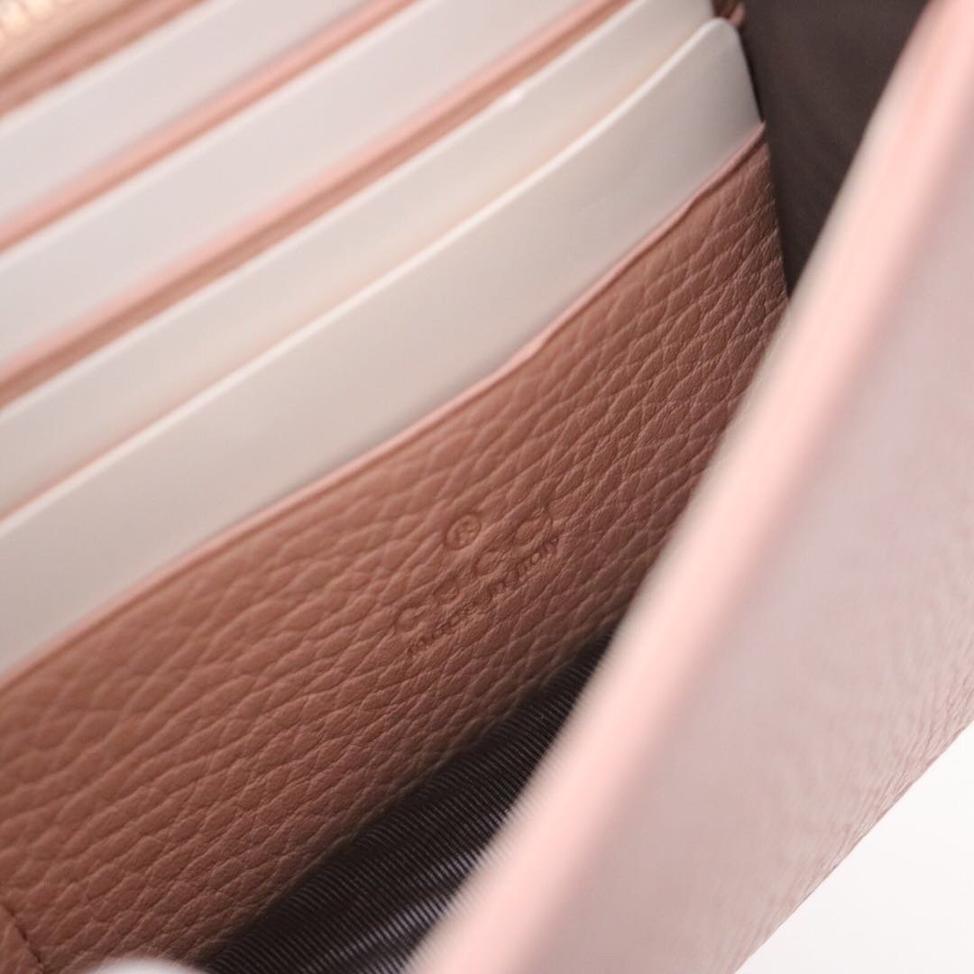 Gvc*1 510314 Pink Leather Interlocking Bag