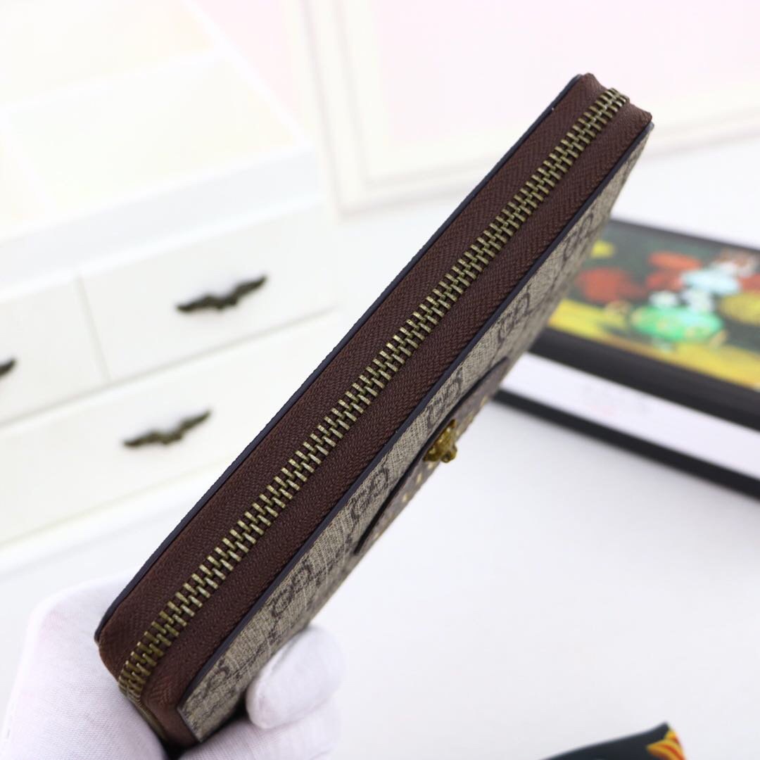 Gvc*1 Vintage GG Svp*me zip around wallet 473953