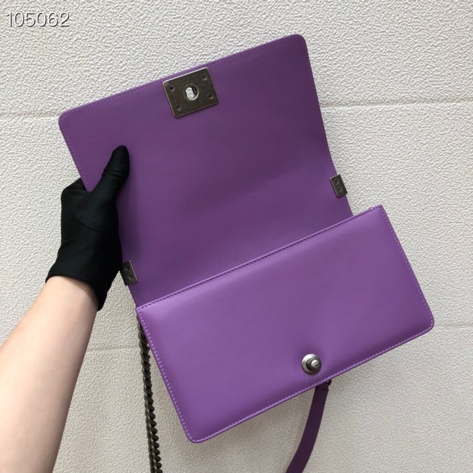 Ch**el Lambskin Leboy bag 25cm