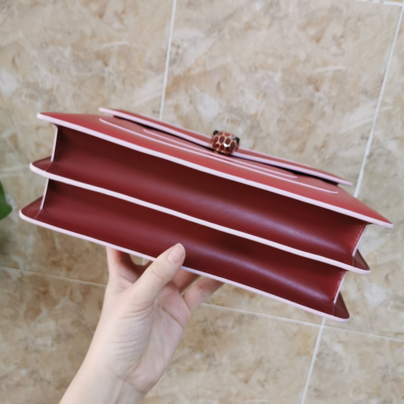 Bvlga Serpenti in Love Bag 27cm red