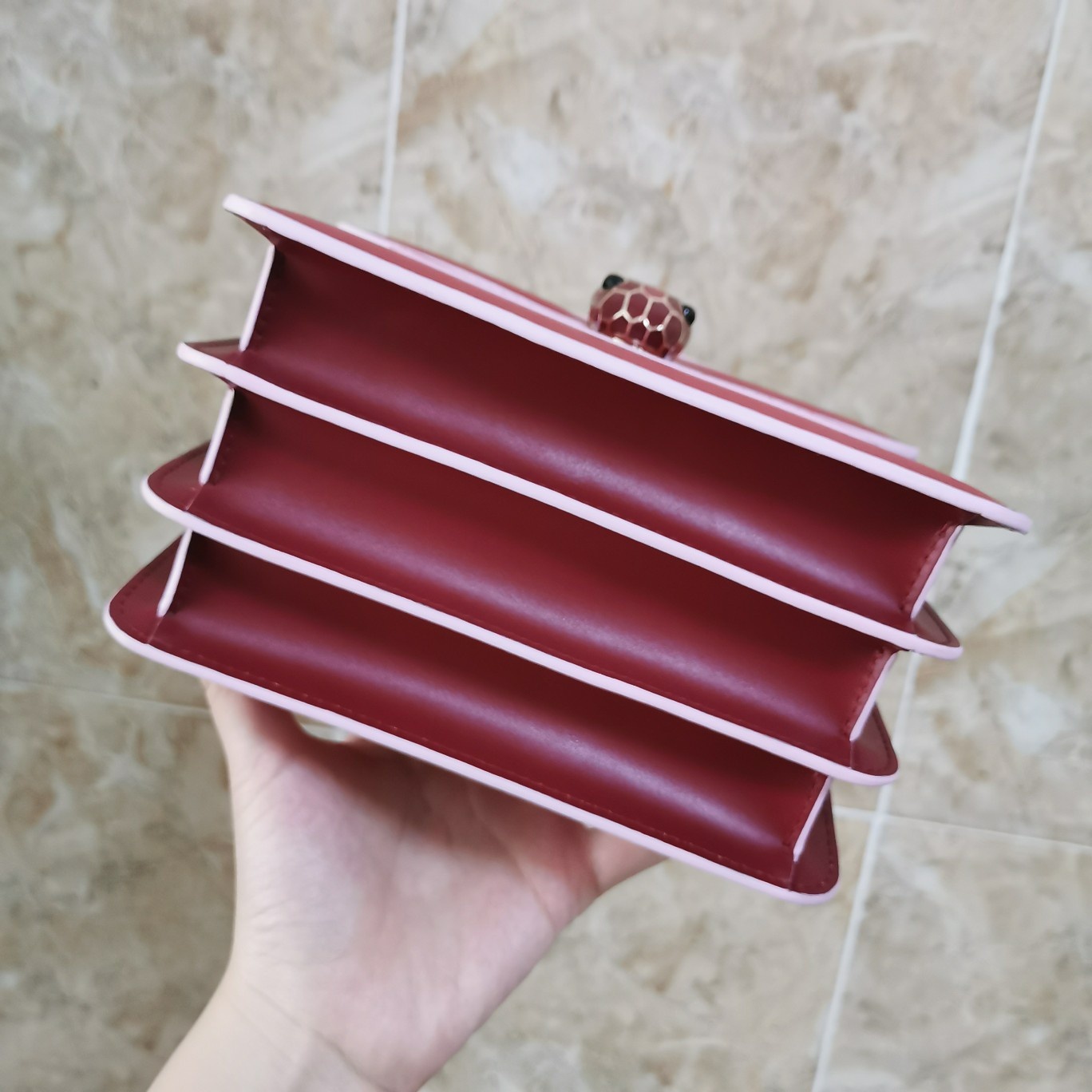Bvlga Serpenti Forever in Love Bag 18cm red