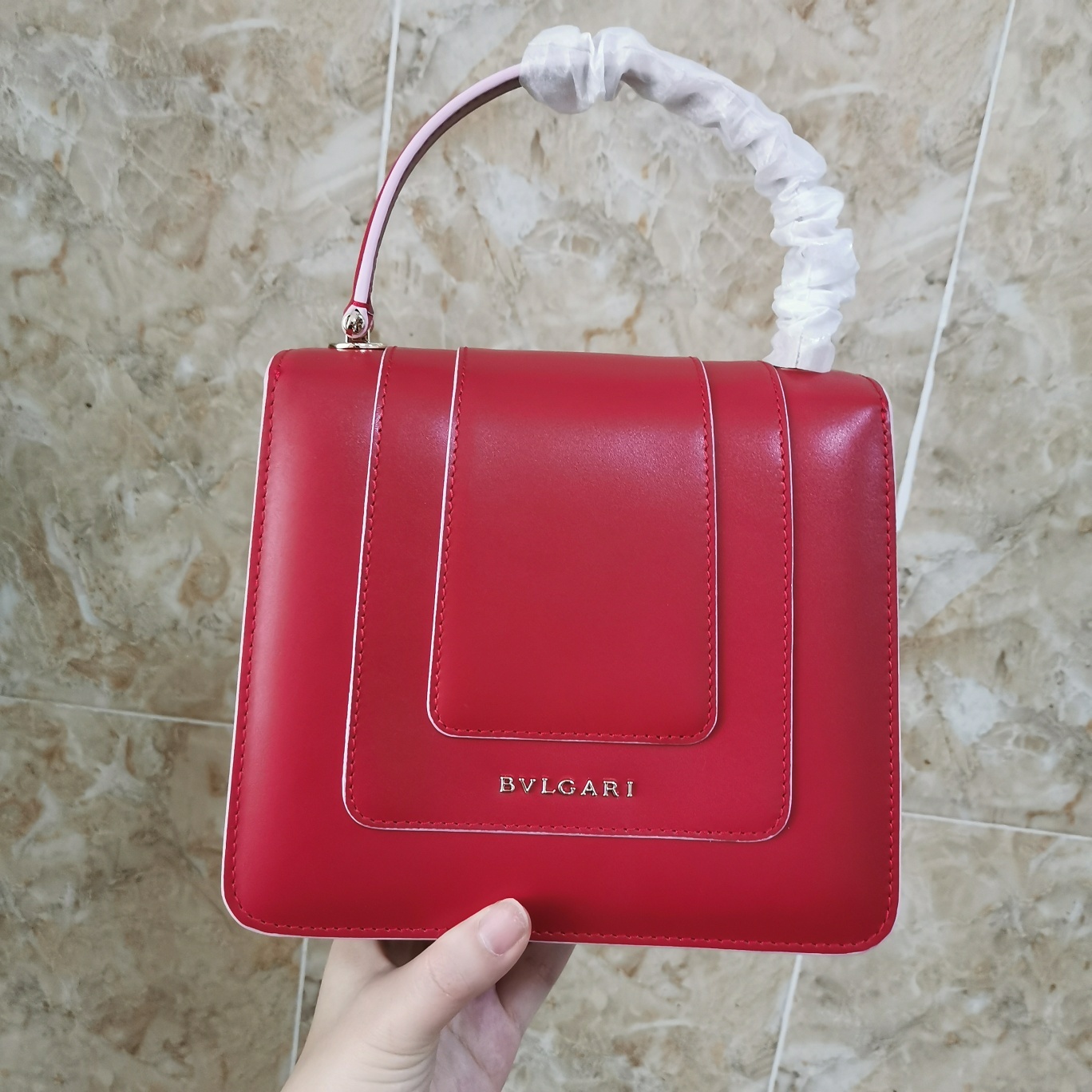 Bvlga Serpenti Forever in Love Bag 18cm red