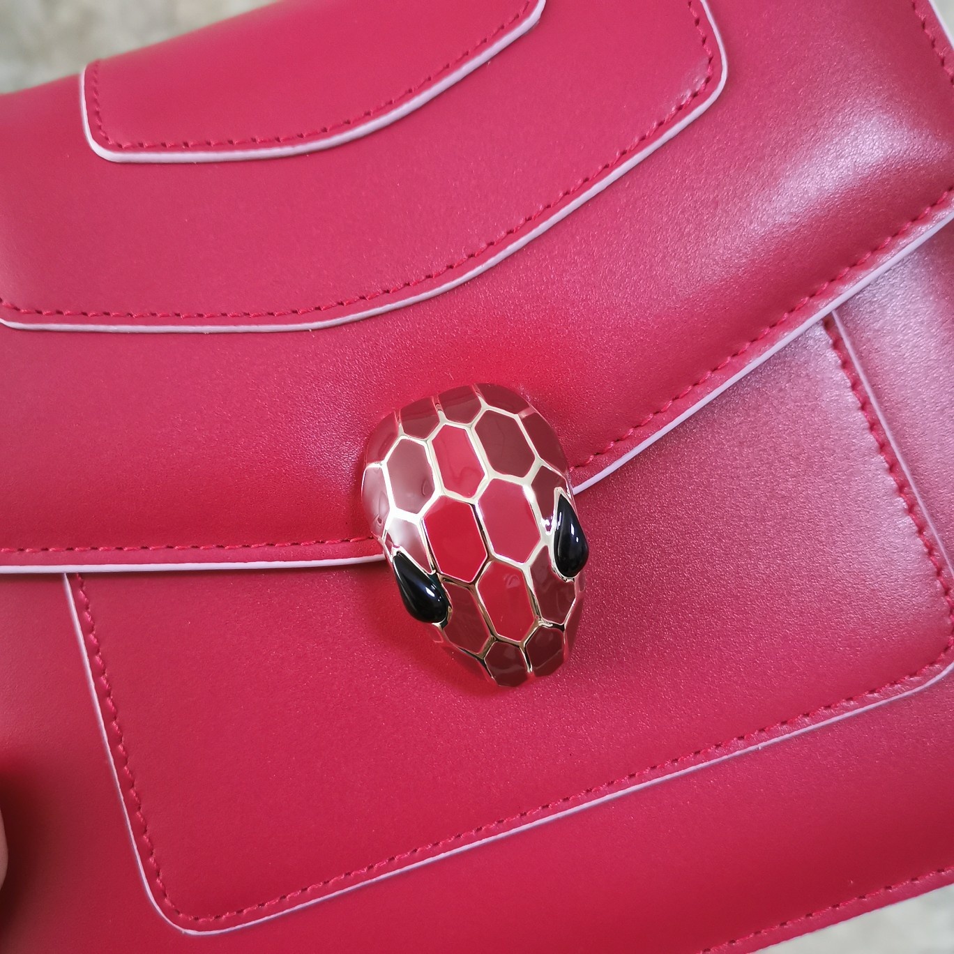 Bvlga Serpenti Forever in Love Bag 18cm red