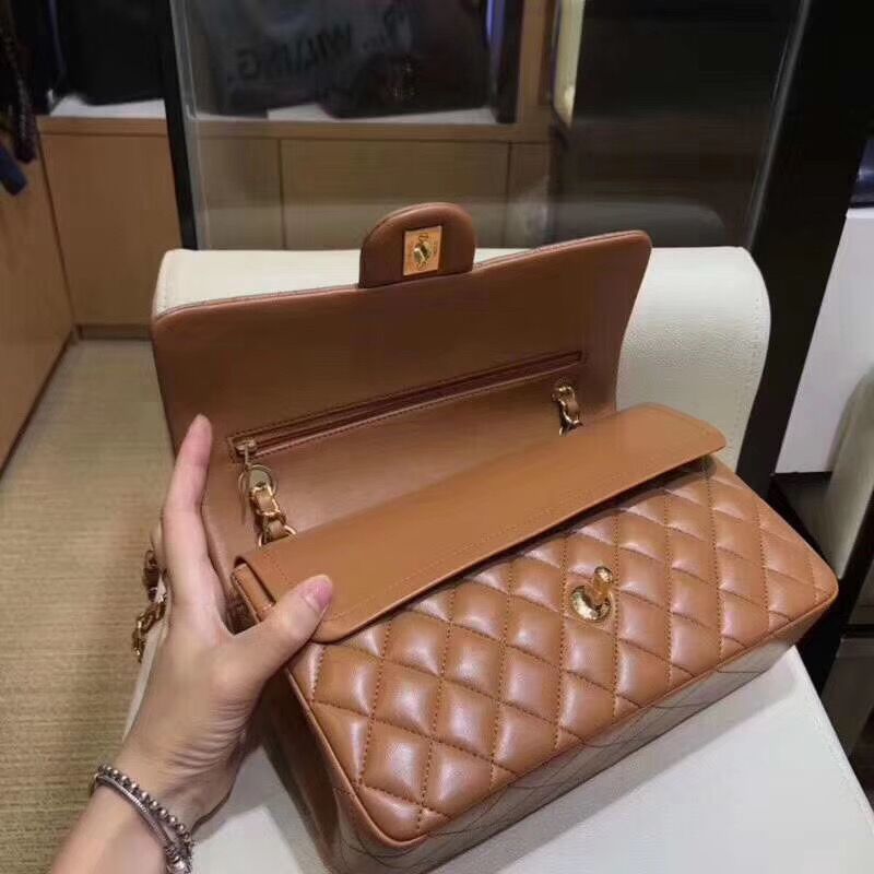 Ch**el Flap Bag Lambskin 25cm