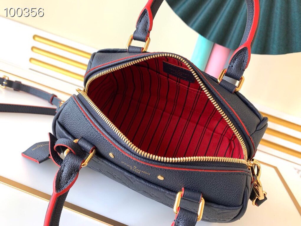 LV Speedy Bandoulière 20 Monogram Empreinte Leather