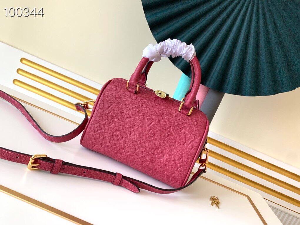 LV Speedy Bandoulière 20 Monogram Empreinte Leather 003