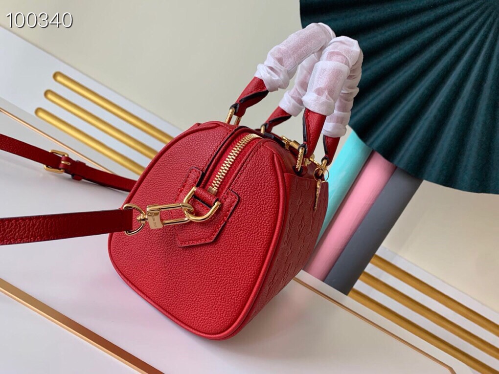 LV Speedy Bandoulière 20 Monogram Empreinte Leather 004