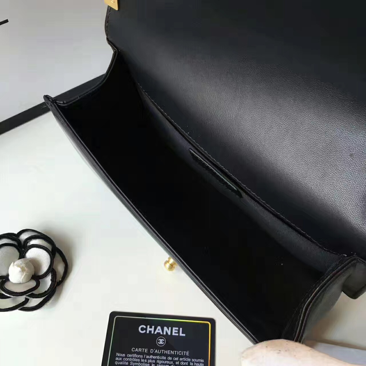 Ch**el Leboy Handbag 25cm Black