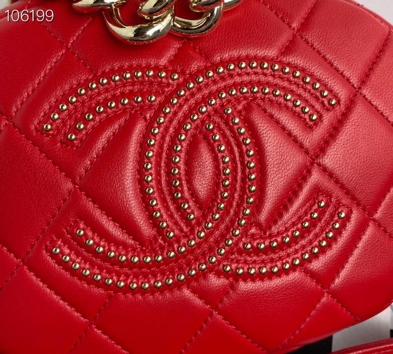 Ch**el Camera Case Lambskin Bag Red