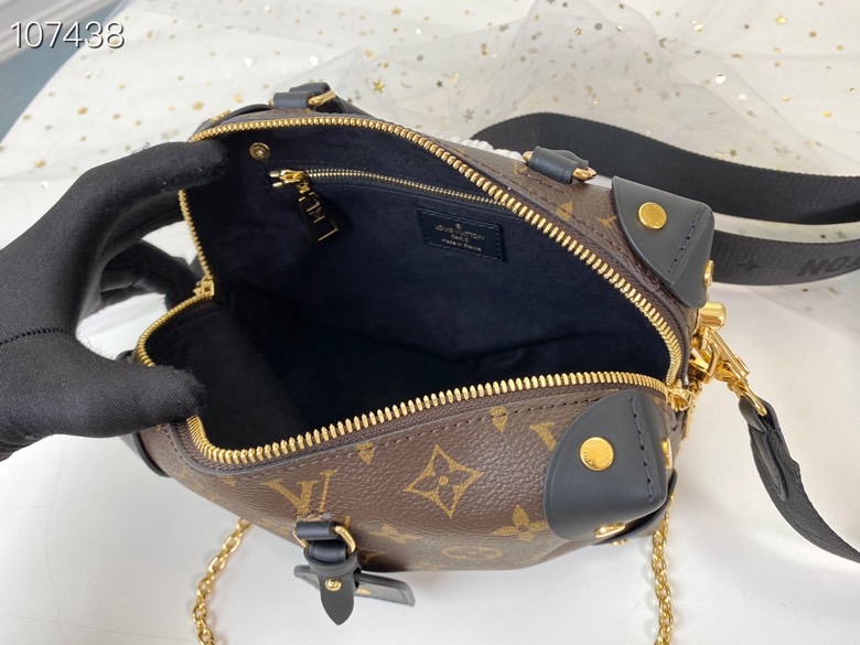 LV Petite Malle Souple Bag M45531 Black 20cm