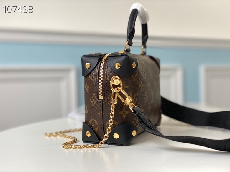LV Petite Malle Souple Bag M45531 Black 20cm