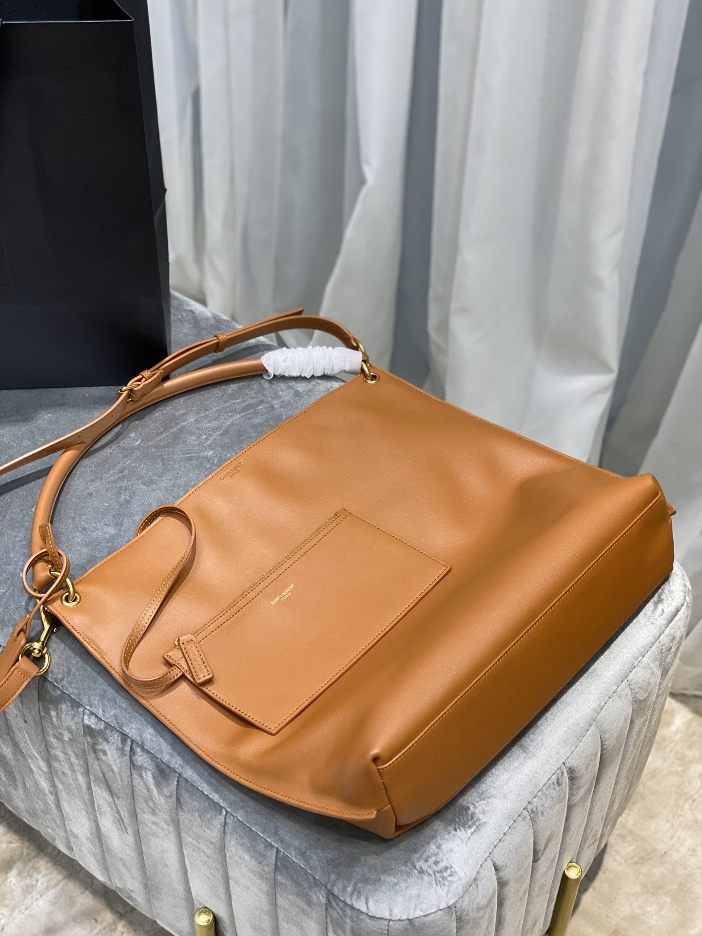 Y51 TAG hobo bag in canvas and leather 001