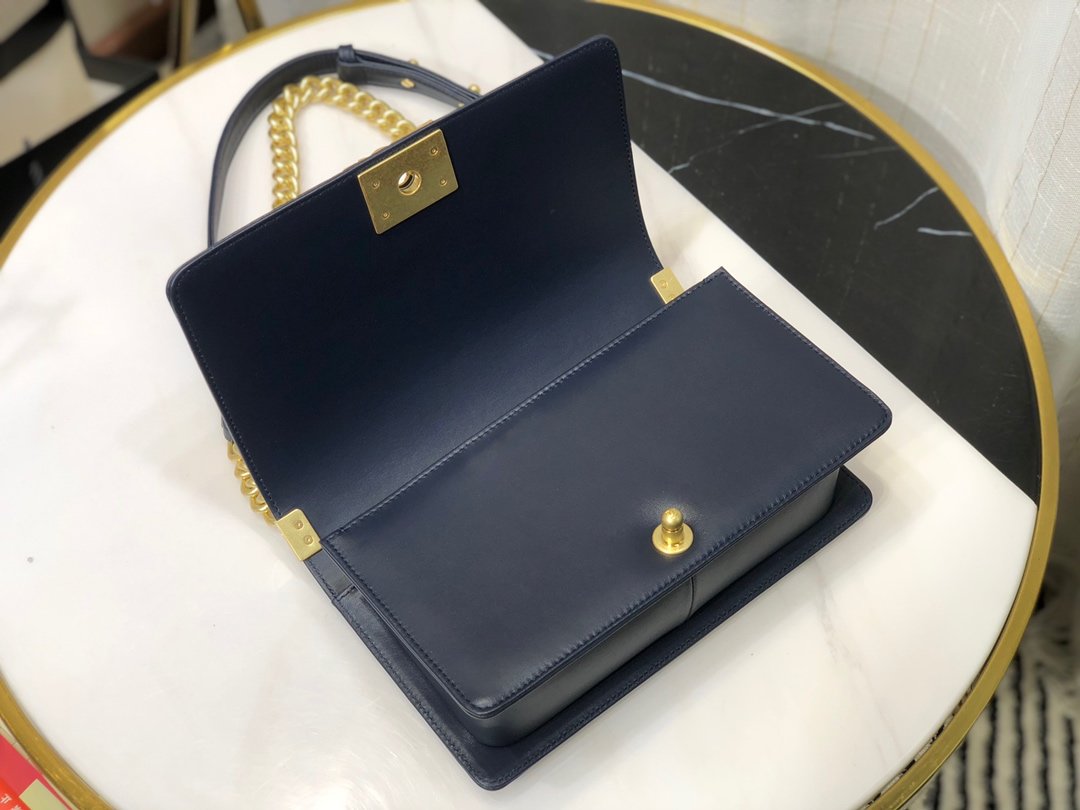 Ch**el Leboy bag 25cm Navy Blue
