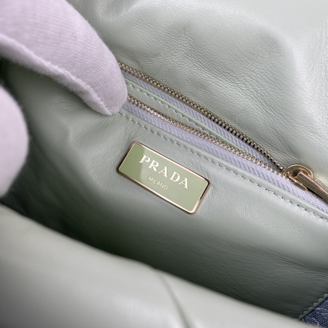 Pra*a System Nappa Leather Patchwork Bag 1BD292 003