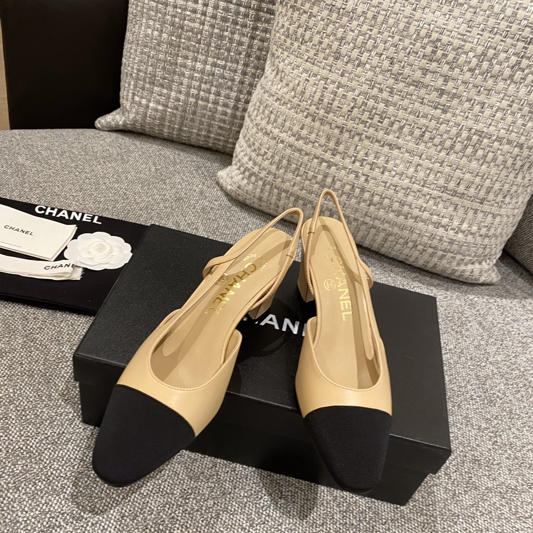 Ch**el Heel strap sandals