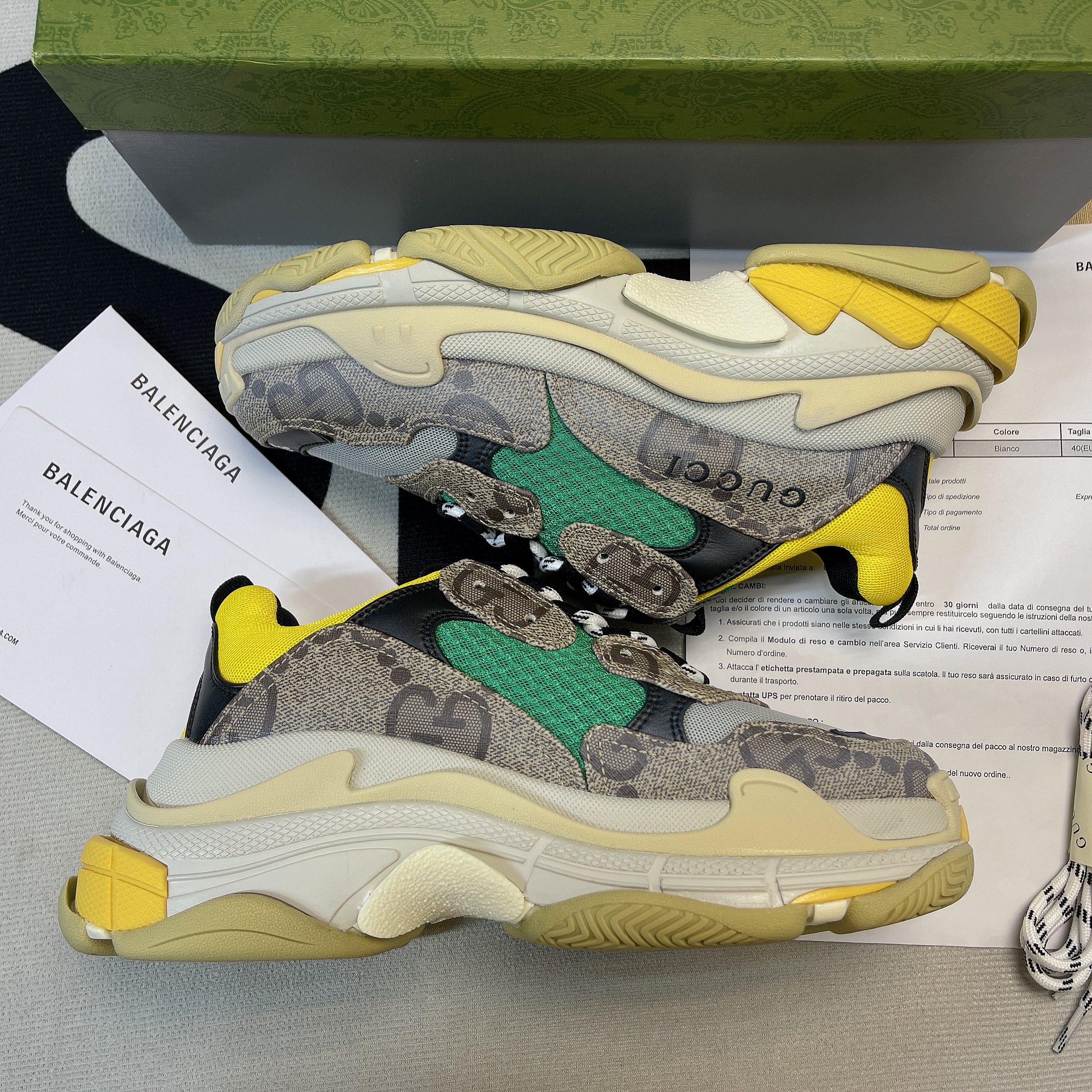 Ba1en*iaga X Gvc*1 TRIPLE S TRAINERS