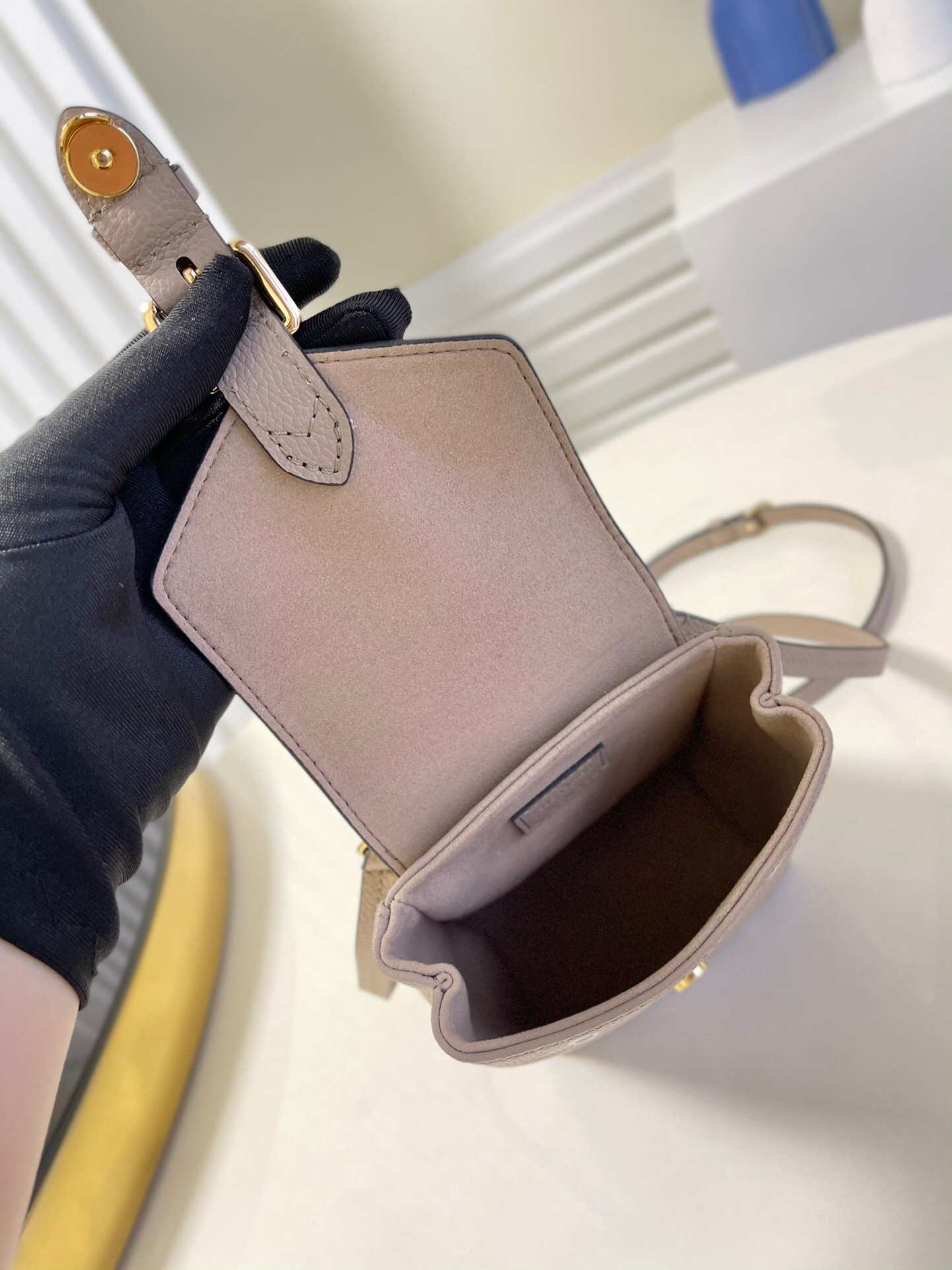 LV Tiny Backpack Bicolor Monogram Empreinte Leather