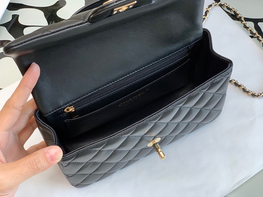 Bagsaaa Ch**el Mini CF Bag 20cm Black