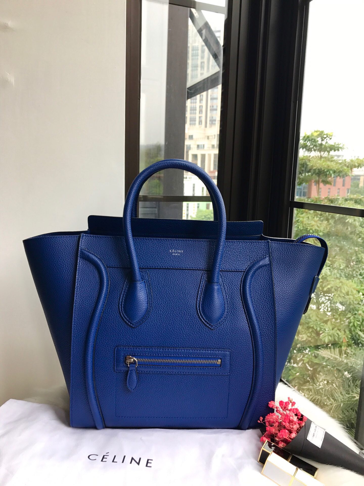Ce1i*e Micro Luggage Calfskin Handbag