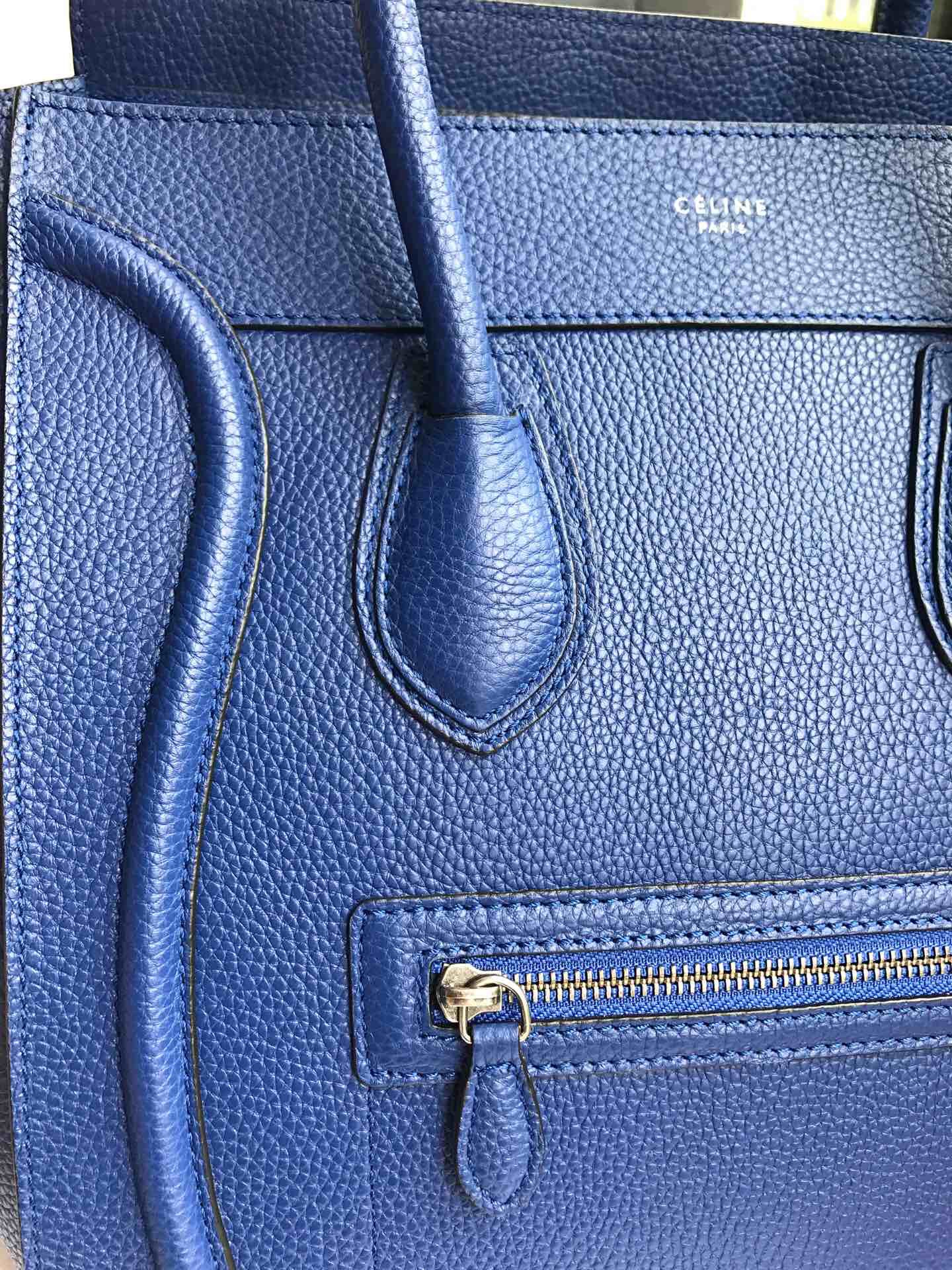 Ce1i*e Micro Luggage Calfskin Handbag